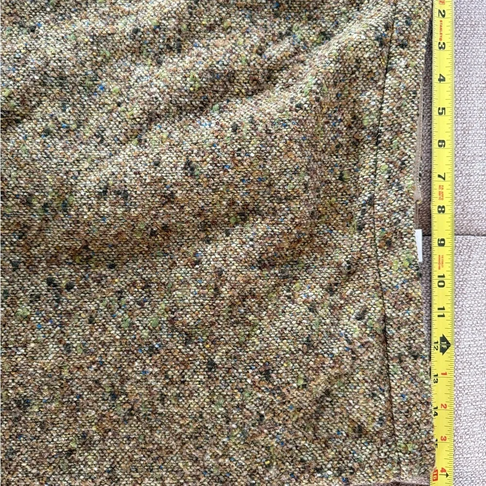 J Crew VINTAGE Skirt Size 6 Brown, Green, Gold + Blue Fully Lined Academia Y2K